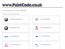 Tablet Screenshot of paintcode.co.uk